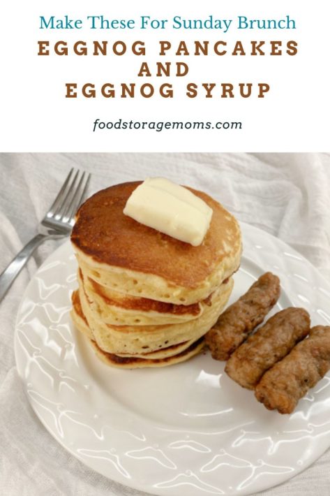 Eggnog Pancakes with Sausage