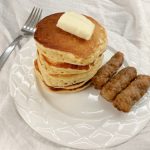 Eggnog Pancakes With Sausage