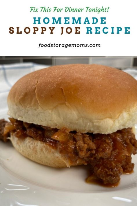 Homemade Sloppy Joe Recipe