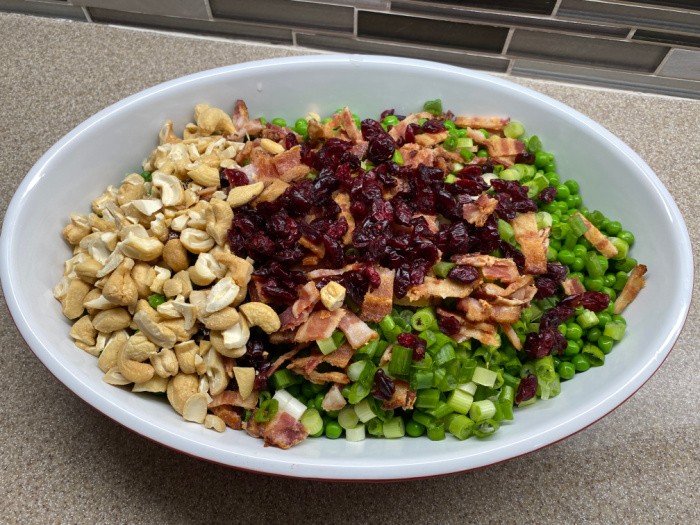 The Best Bacon Pea Salad
