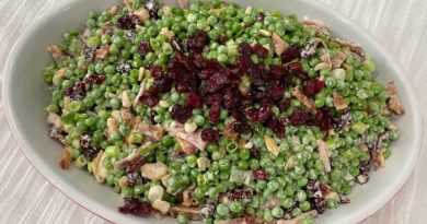 The Best Bacon Pea Salad