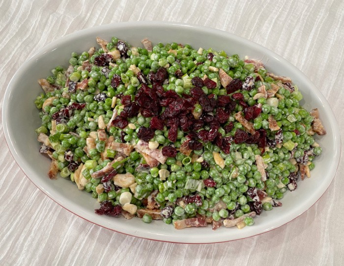 The Best Bacon Pea Salad