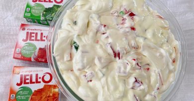 Vintage Three Color Jello Salad