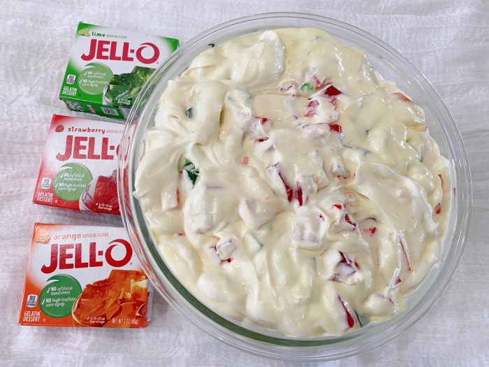 Vintage Three Color Jello Salad