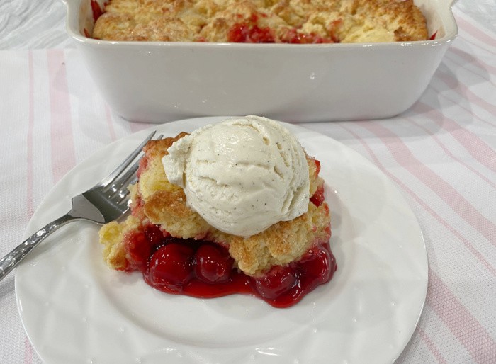 Easy Cherry Cobbler