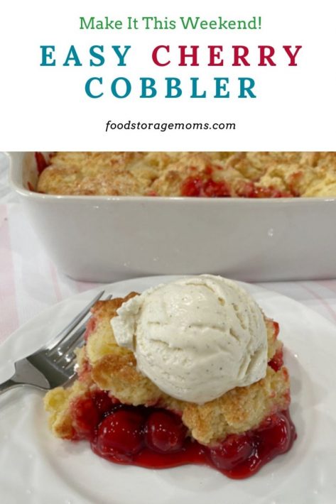 Easy Cherry Cobbler