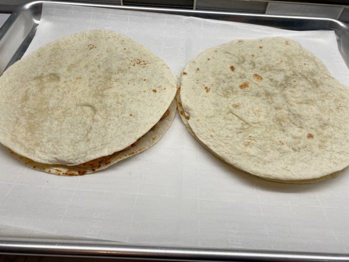 Layer with Flour Tortilla