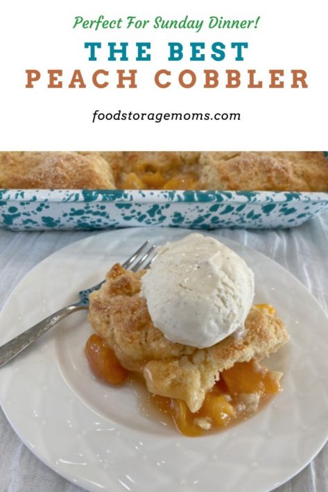 The Best Peach Cobbler