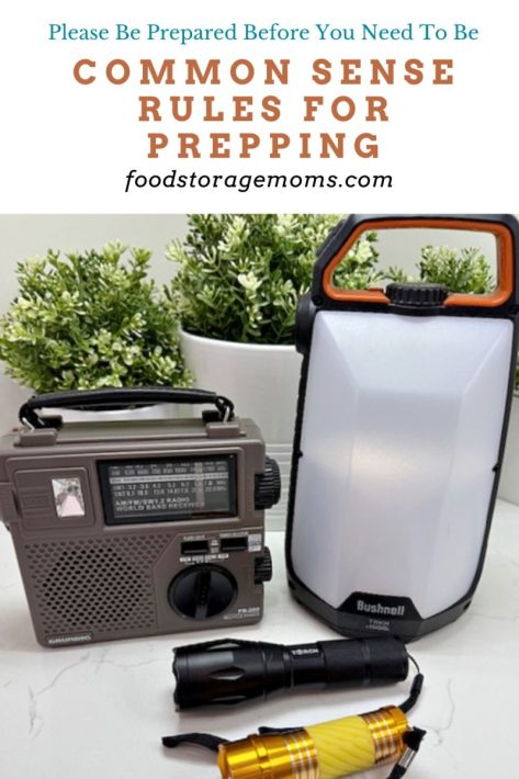Emergency Preps Lanterns Radio and Flashlights