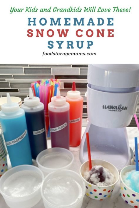 Homemade Snow Cone Syrup