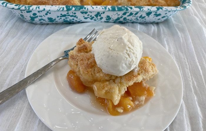 The Best Peach Cobbler