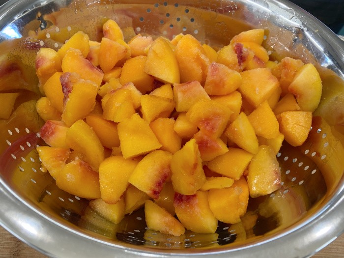 Peaches Cut Smaller