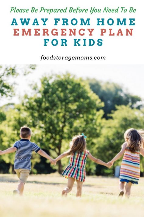 Away From Home Emergency Plan For Kids