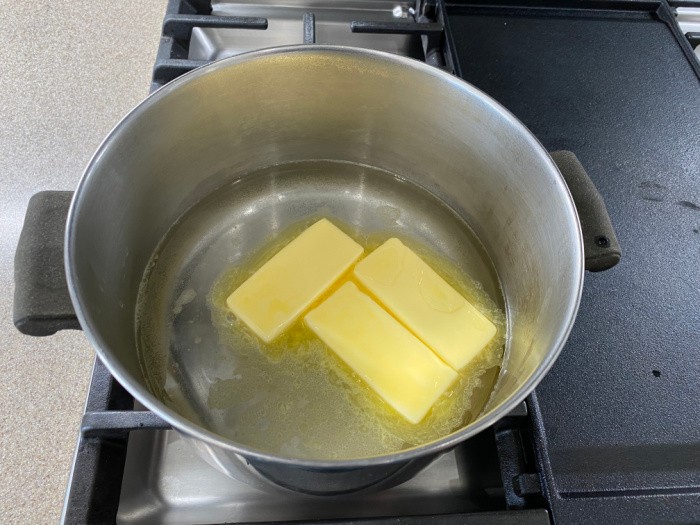 Boil the butter and water