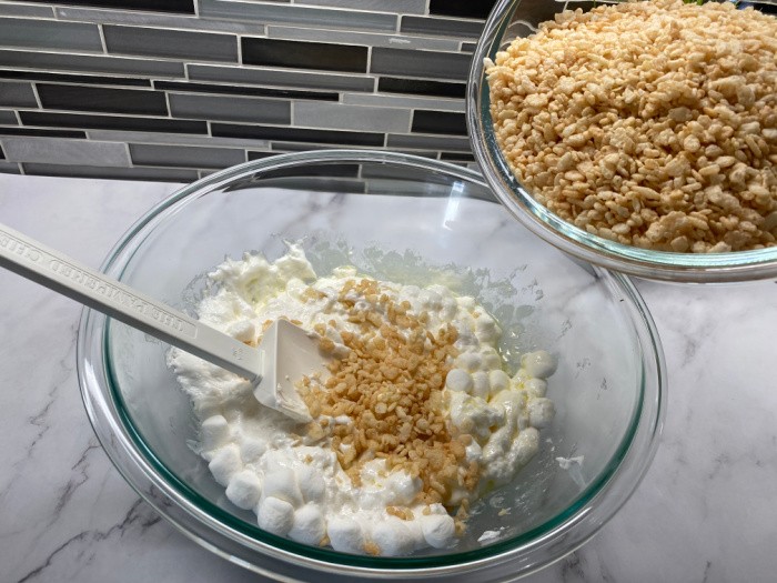 Add the Rice Krispies