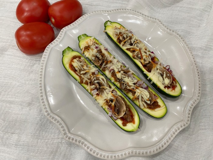 Zucchini Pizza Boats