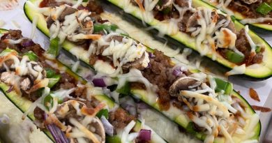 Finished Zucchini Boats