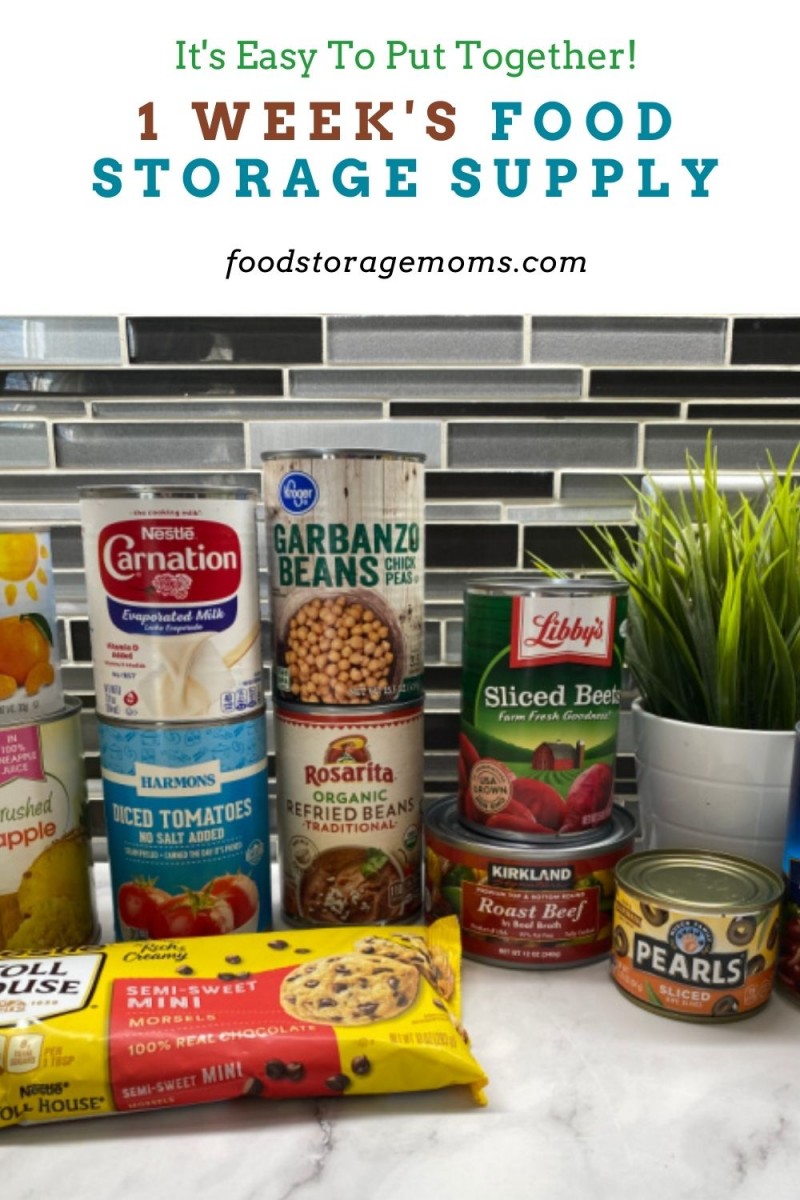 1 Week's Food Storage Supply