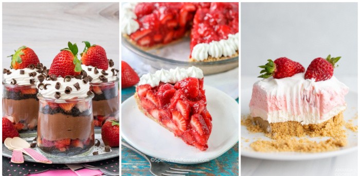 20 No Bake Strawberry Desserts