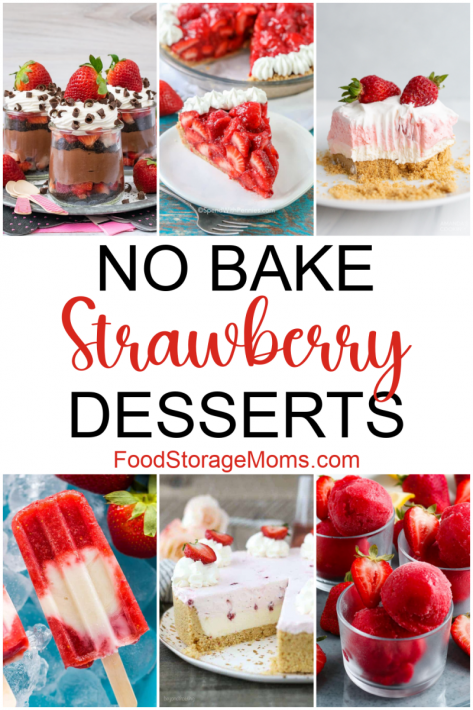 20 No-Bake Strawberry Desserts - Food Storage Moms