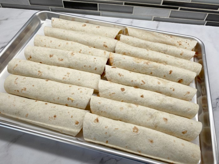 Rolled Bean Burritos