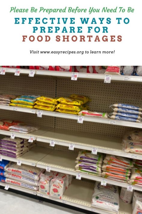 Effective Ways To Prepare For Food Shortages