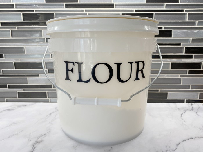 Flour In Bucket
