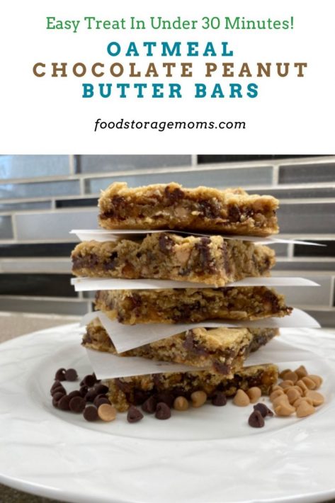 Oatmeal Chocolate Peanut Butter Bars