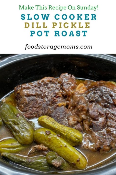 Slow Cooker Dill Pickle Pot Roast