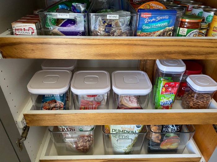 Organizing Our Double Pantry {Real Food Organization}