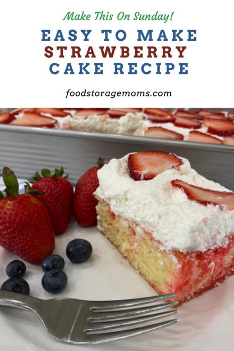 Easy To Make Strawberry Cake Recipe