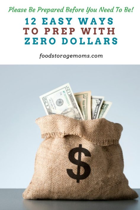 12 Easy Ways to Prep with Zero Dollars