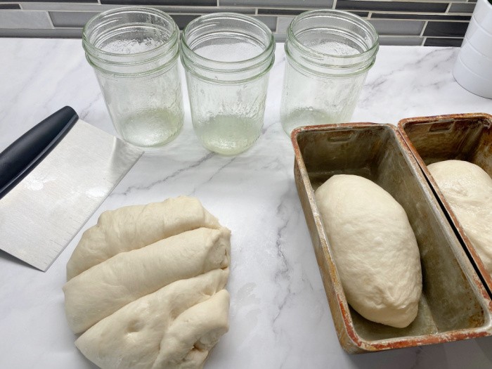 Divide the bread dough