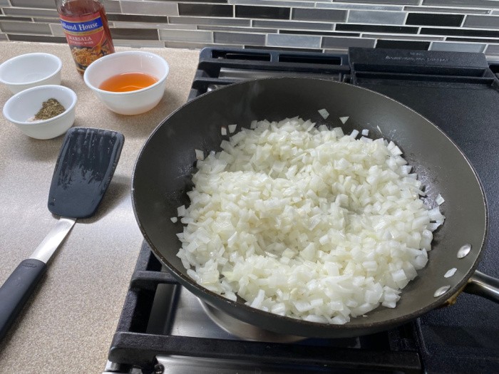 Sauté the Garlic and Onions