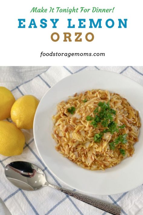 Easy Lemon Orzo