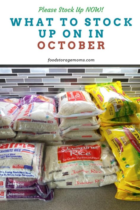 What To Stock Up On In October