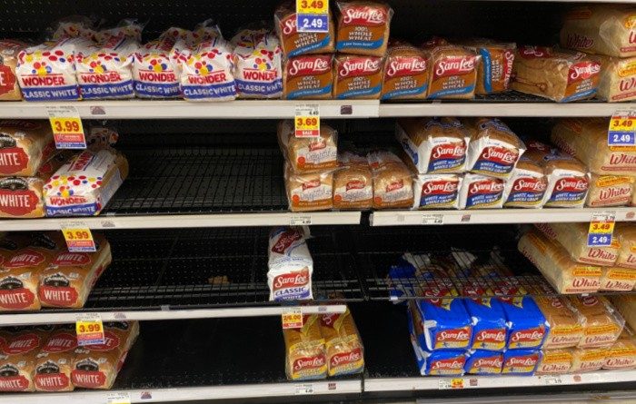 Bread Missing On Shelves