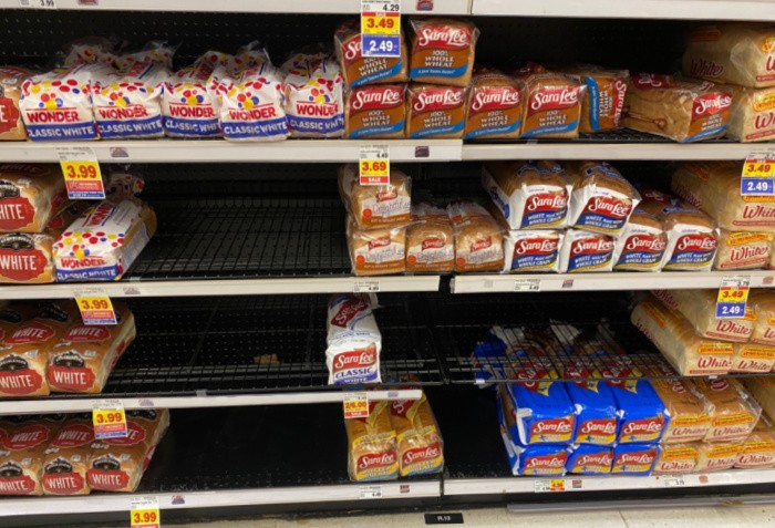 Bread Missing On Shelves