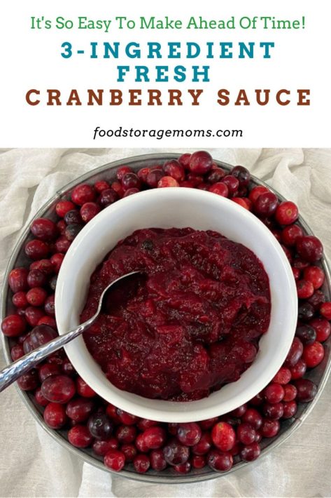 3-Ingredient Fresh Cranberry Sauce