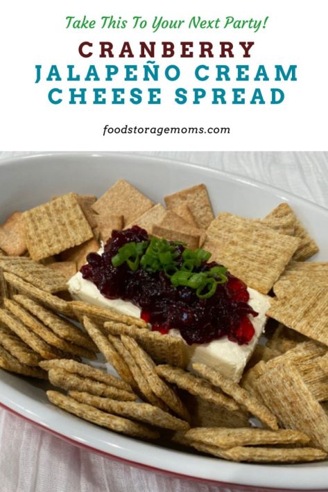 Cranberry Jalapeño Cream Cheese Spread