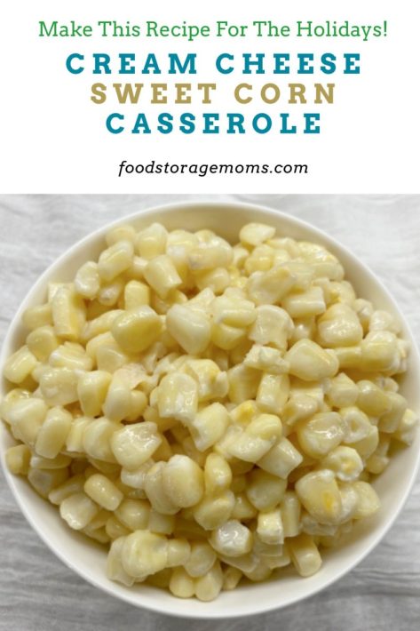 Cream Cheese Sweet Corn Casserole