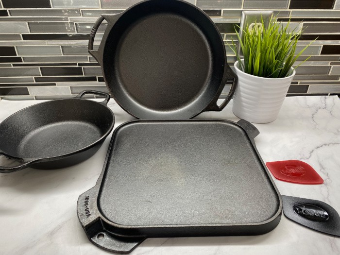 Fingerhut - 8-Pc. Pre-Seasoned Cast Iron Cookware Set