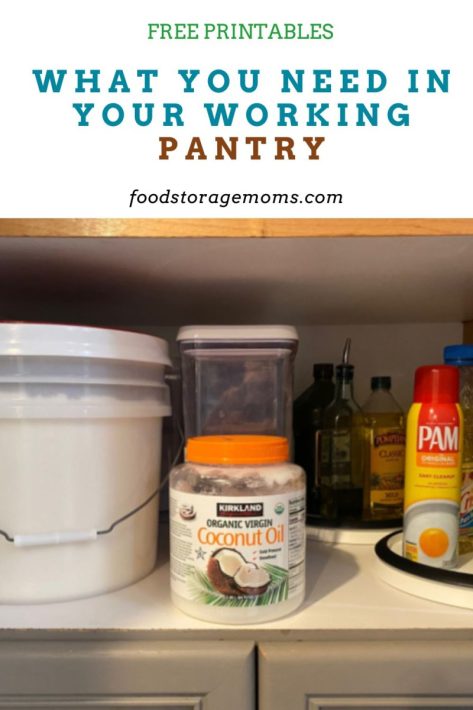 What You Need In Your Working Pantry