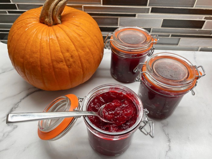 Cranberry Sauce in Jars