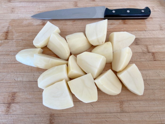 Cut Potatoes into Chunks