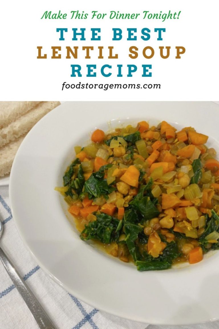 The Best Lentil Soup Recipe Food Storage Moms
