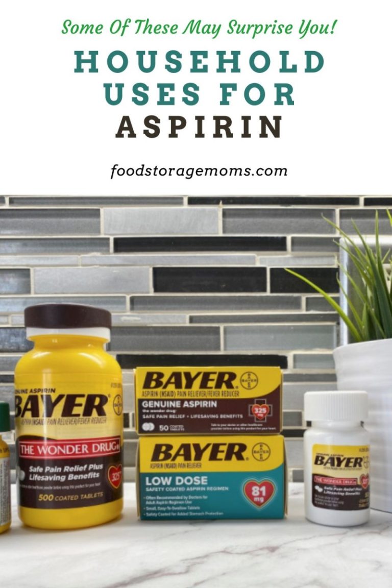 Household Uses for Aspirin Food Storage Moms