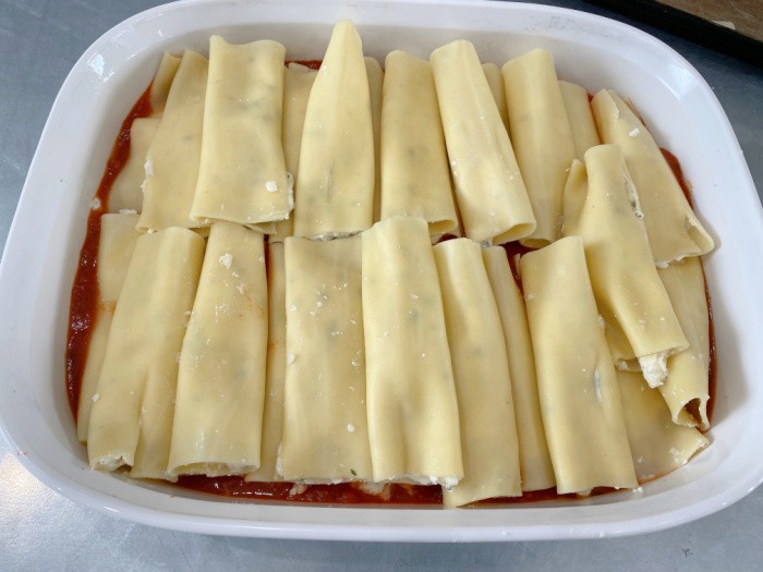 Manicotti Filled