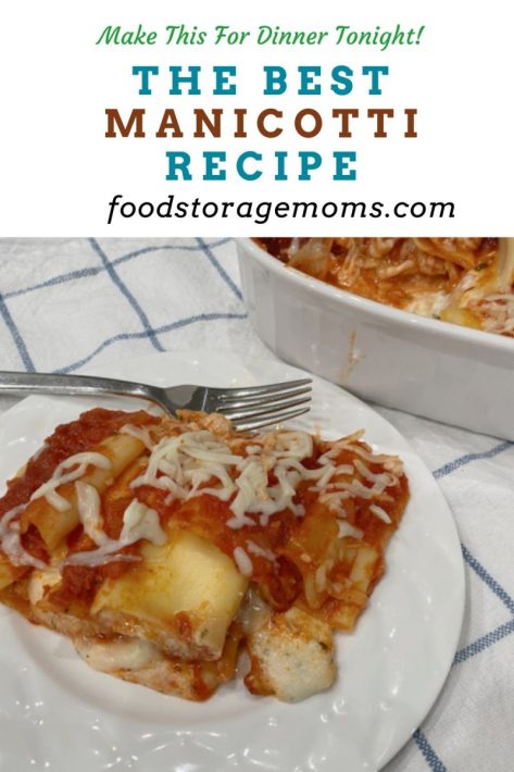 The Best Manicotti Recipe