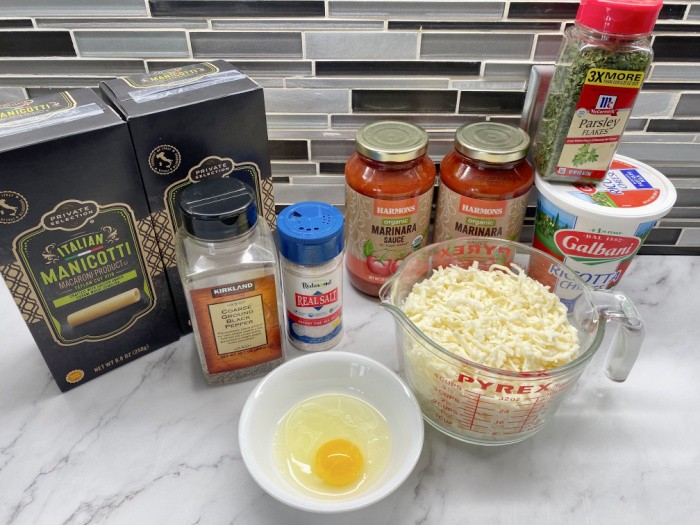 Manicotti Ingredients